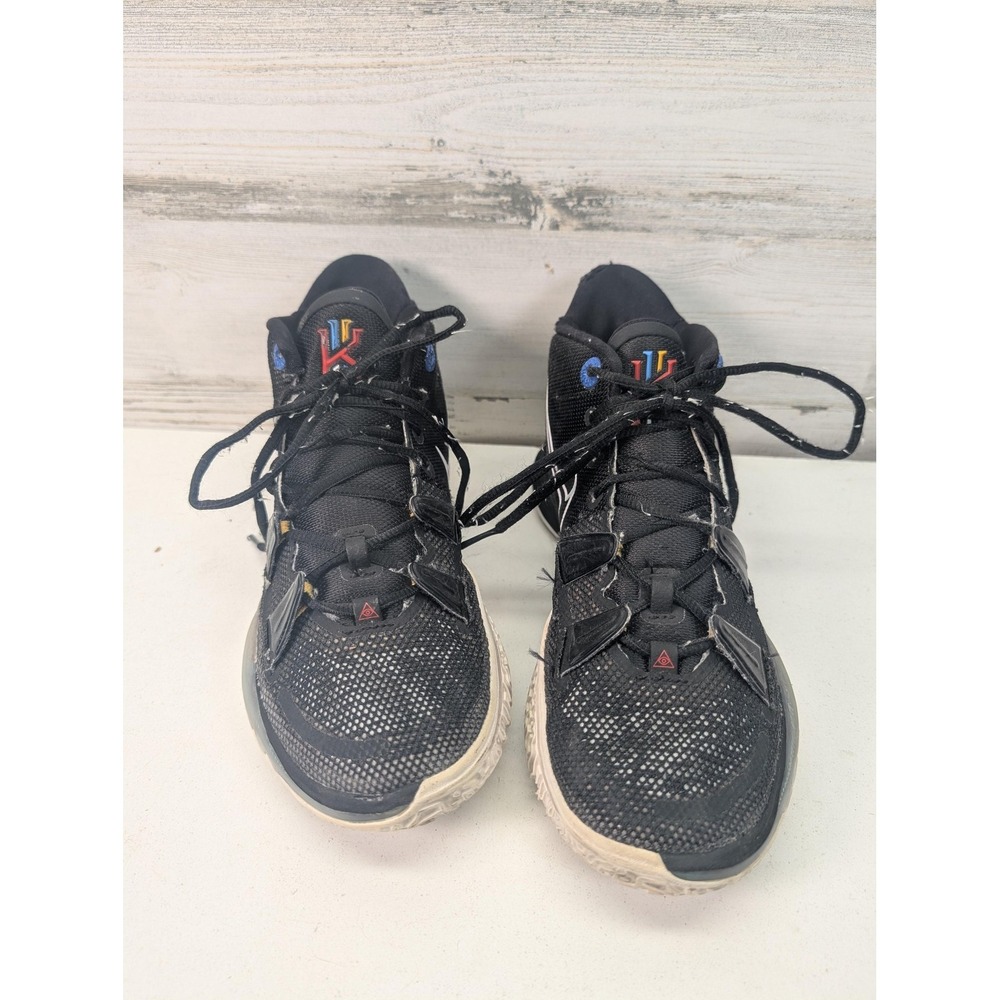 Nike Kyrie 7‎ Shoes Mens Size 8 Black Basketball Mid Top Sneakers CQ9326-002